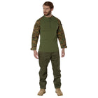 Rothco 1/4 Zip Tactical Combat Shirt - Woodland Digital