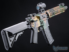 EMG Daniel Defense Licensed Mk.18 Airsoft AEG Rifle with CYMA Platinum QBS Gearbox - Woodland