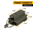 IDOGEAR LSR 9mm/M4 Laser Cut Double Magazine Pouch