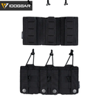 IDOGEAR Tactical LSR 9mm / M4 Triple Mag Laser Cut Pouch