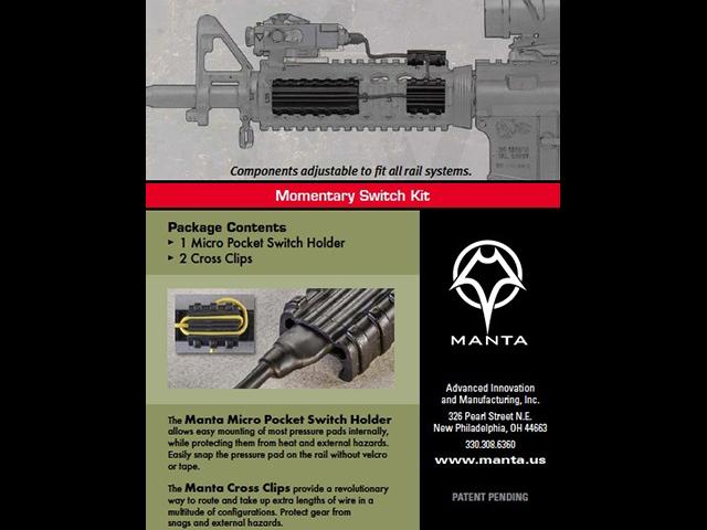 MANTA Momentary Switch Kit - Flat Dark Earth (3 Piece Set)