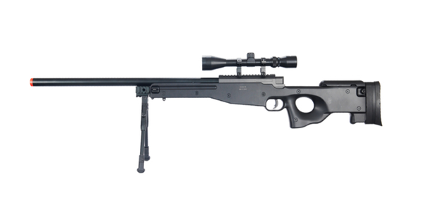 WELLFIRE Airsoft L96 AWP Sniper Rifle with Scope and Bipod