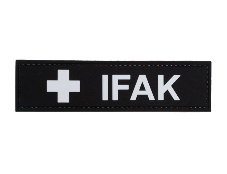 G-Force "IFAK" Individual First Aid Kit Large PVC Patch - Black