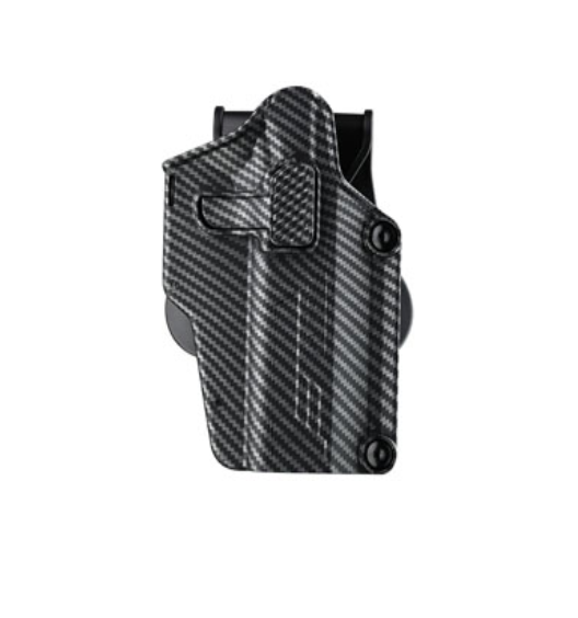 Amomax Multi-Fit Right Handed Tactical Holster - Carbon Fiber/Black