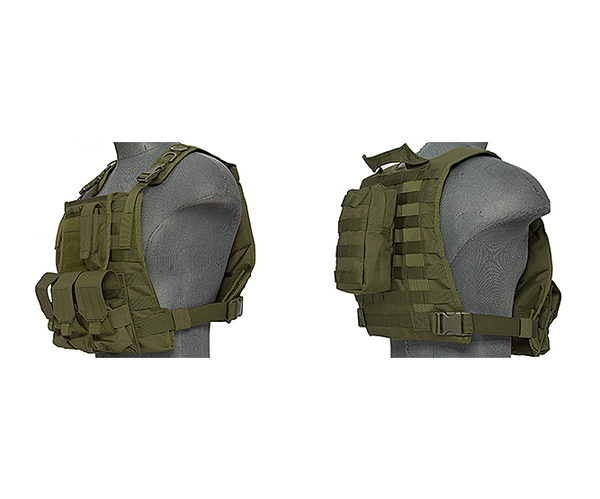 Lancer Tactical Nylon Molle Tactical Vest - OD