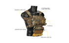 Emerson Gear MINI Voyage Plate-forme de poitrine modulaire