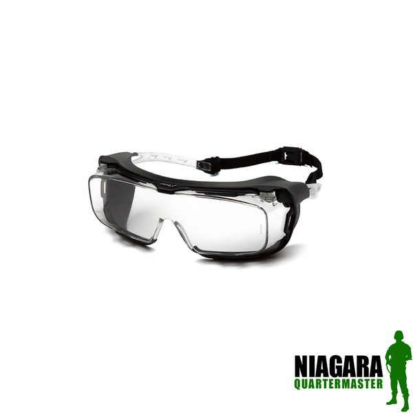 Pyramex Cappture with Rubber Seal H2X Max Anti-Fog Glasses - Clear