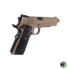 WE 1911 MEU Full Metal Railed GBBP - Tan - Niagara Quartermaster