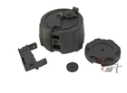 Angel Custom 1500 Round Firestorm Drum Flashmag for M4 / M16 Series Airsoft AEG - Black - Niagara Quartermaster