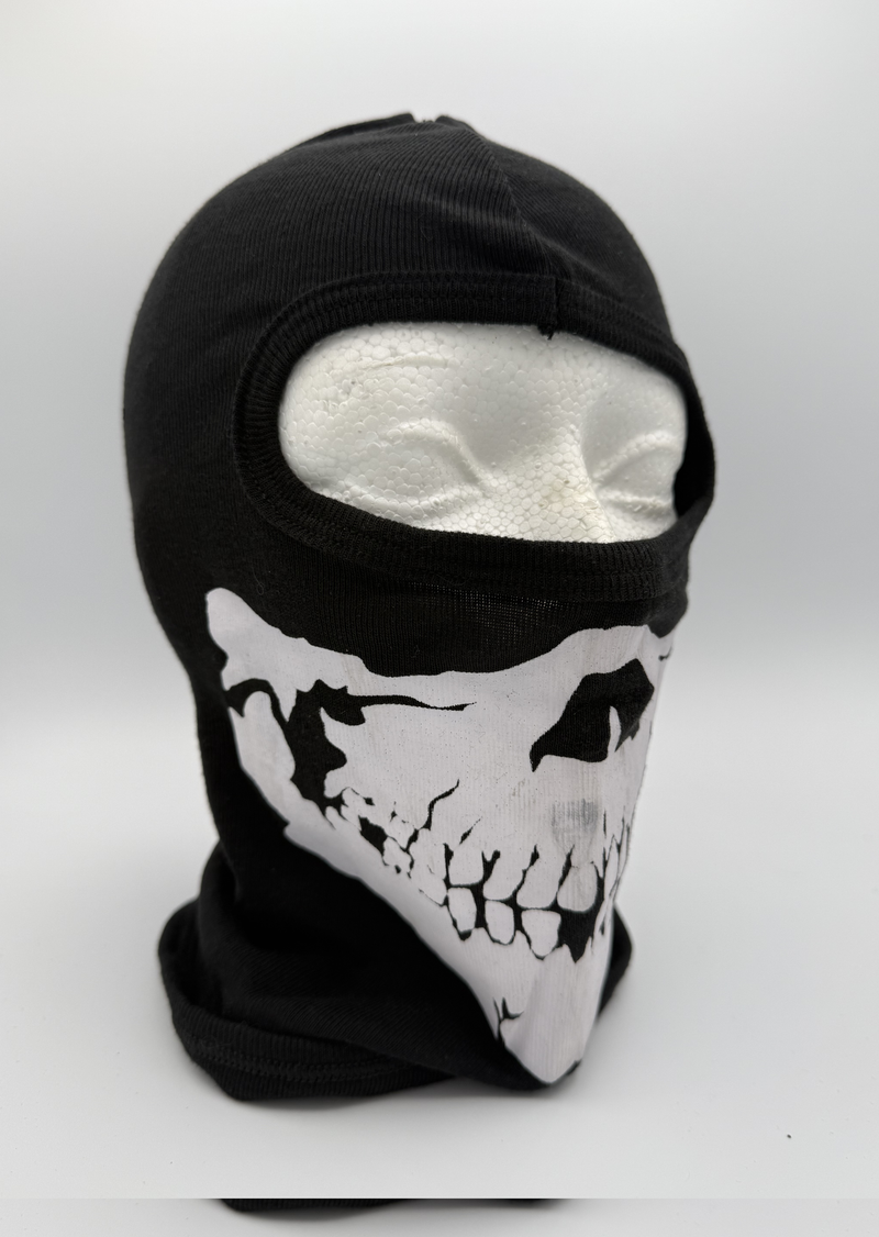 Cagoule tactique ACM avec visage de crâne