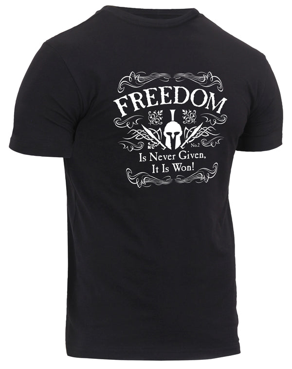 Rothco Athletic Fit FREEDOM T-Shirt- Black