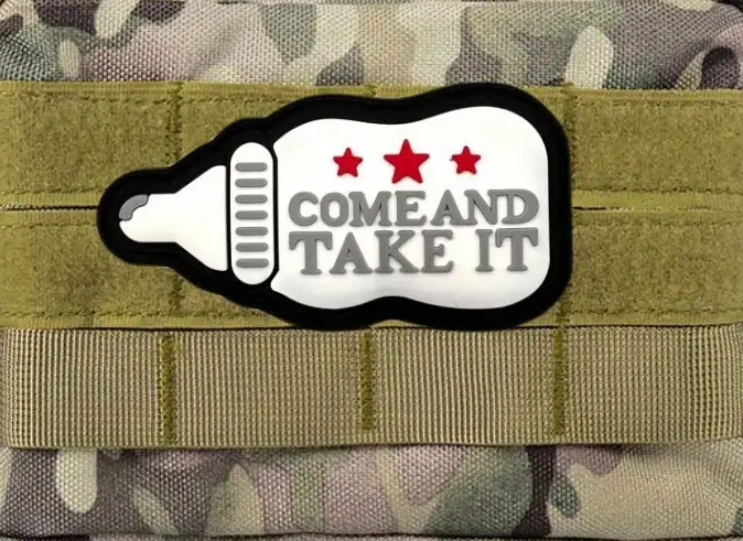 ACM Come And Take It Baby Bottle PVC Patch