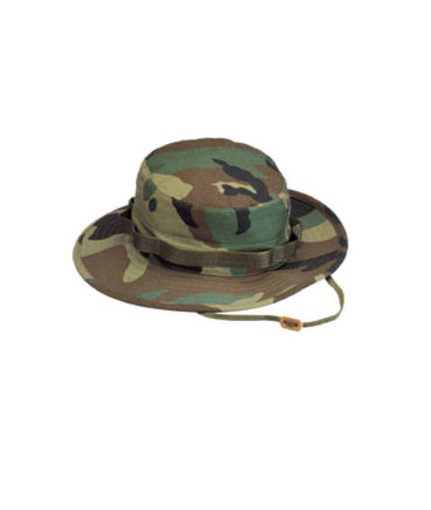 Rothco 100% Cotton Ripstop Boonie Hat - Woodland