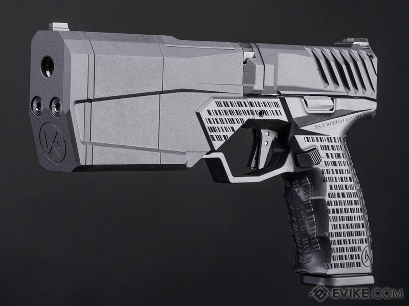 KRYTAC SilencerCo Licensed Maxim 9 Integrally Suppressed Gas Blowback Airsoft Pistol