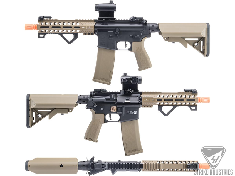 Specna Arms Rock River Arms Lic. EDGE 2.0 Series M4 8" STRIKE M-lok AEG - Demi-Tan