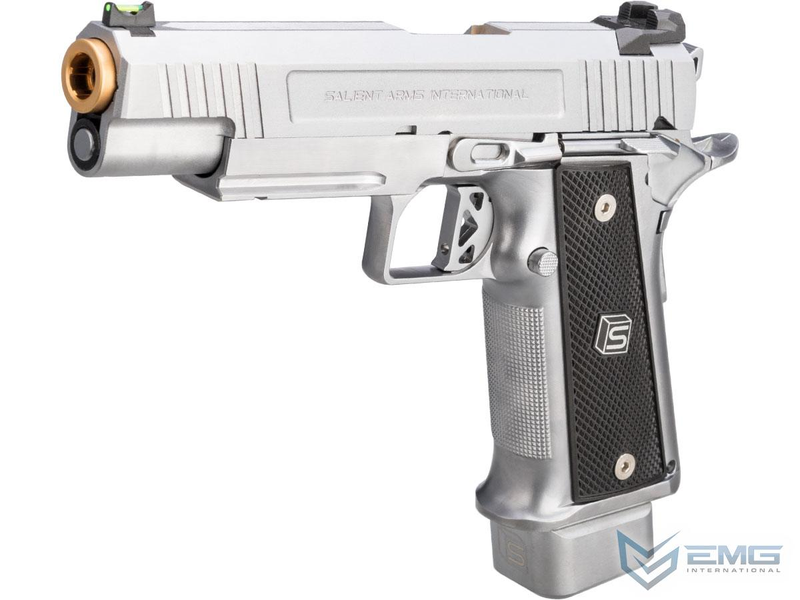 EMG / Salient Arms International 2011 DS 5.1 Pistolet GBB à feu entièrement automatique - Argent - CO2