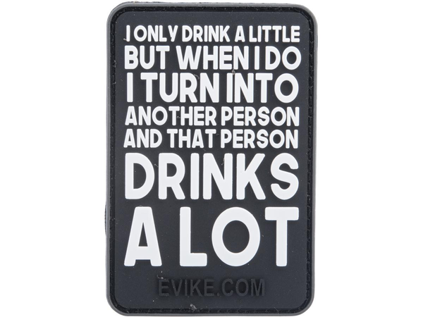 Evike.com "Drinks A Lot" PVC Morale Patch