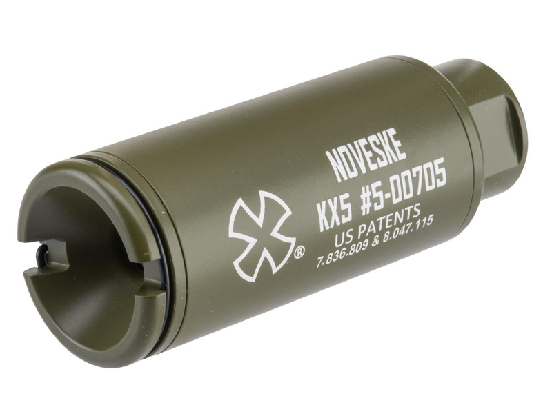 EMG Noveske KX5 Flash Hider with Built-In Nano Compact Rechargeable Tracer - Bazooka Green