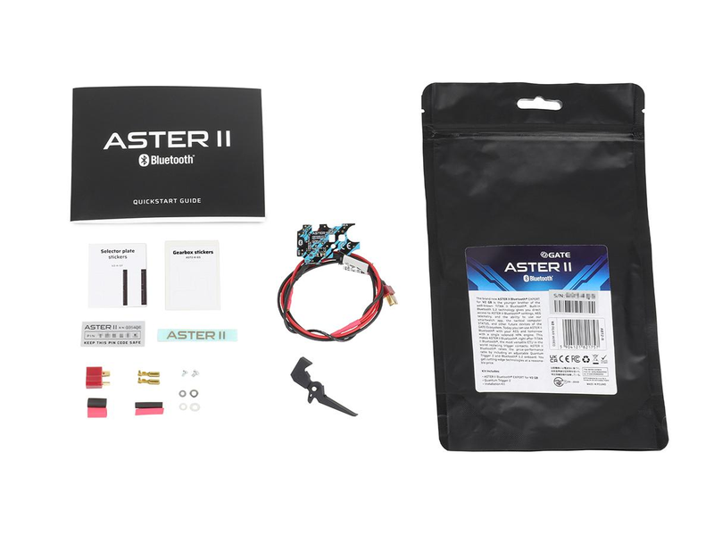 GATE ASTER II Bluetooth Airsoft Programmable MOSFET Module w/ Adjustable Quantum Trigger (Type: V2 & HPA / Expert / Rear Wired)