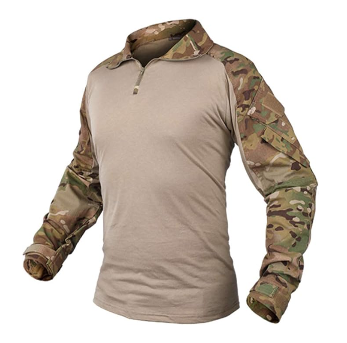 IdoGear G3 Tactical Airsoft Hybrid Shirt with Elbow Pads