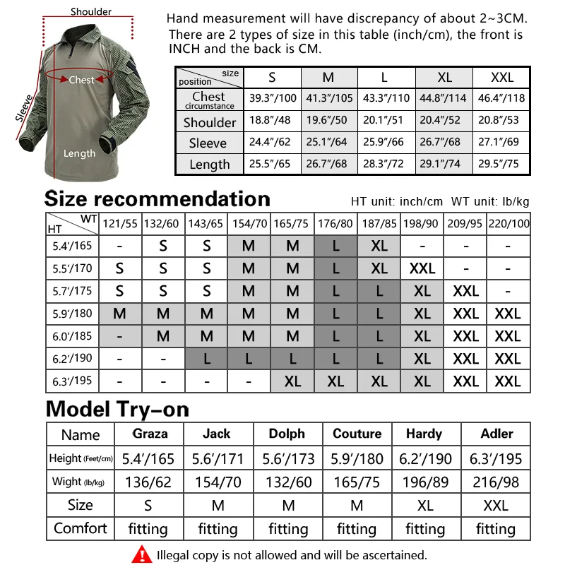 IdoGear G3 Tactical Airsoft Hybrid Shirt with Elbow Pads