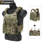 IDOGEAR LSR Tactical Laser Cut Plate Carrier with Mag Pouch