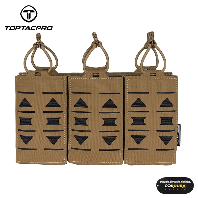 TOPTACPRO M4 Triple Magazine MOLLE Pouch