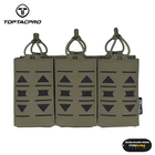 TOPTACPRO M4 Triple Magazine MOLLE Pouch