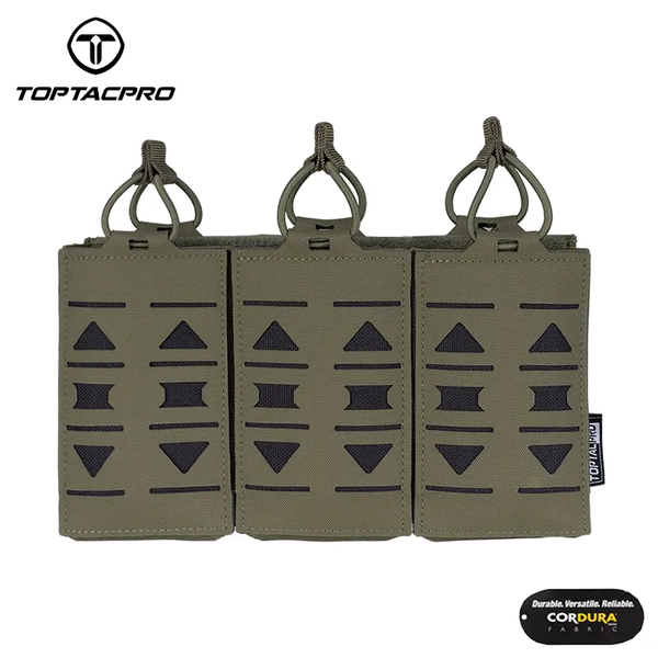 TOPTACPRO M4 Triple Magazine MOLLE Pouch