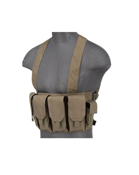 AMA Rugged Tactical Chest Rig with 6 Magazine Pouches