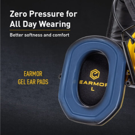 Earmor M300X Electronic Hearing Protection with Gel Earpads