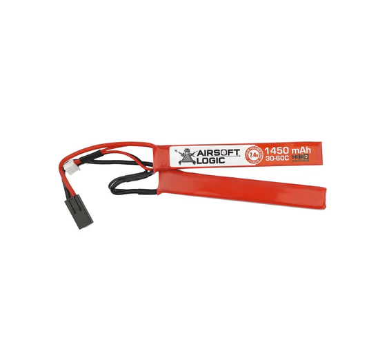 Airsoft Logic 7.4v 1450 Mah High Discharge Lipo - Nunchuck