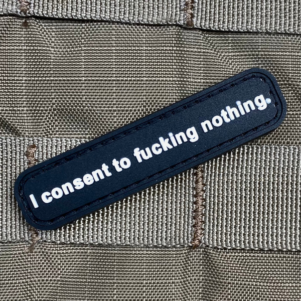 Tactical Outfitters CONSENTEMENT Patch moral en PVC 