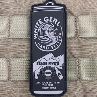 Stage Five-R WHITE GIRL HARD SELTZER PVC Morale Patch