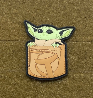 Tactical Outfitters POCKET BABY YODA Morale Patch - Tan