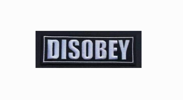 Tactical Outfitters DISOBEY Morale Patch