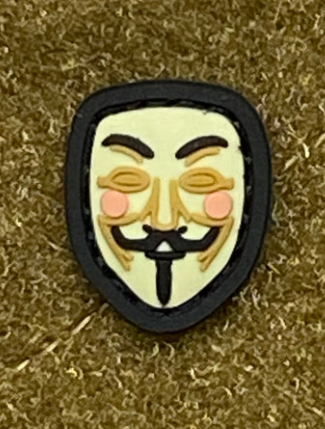 Tactical Outfitters GUY FAWKES MASK PVC CAT EYE Morale Patch