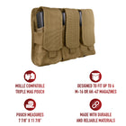 Rothco Universal Molle Triple Rifle Magazine Pouches