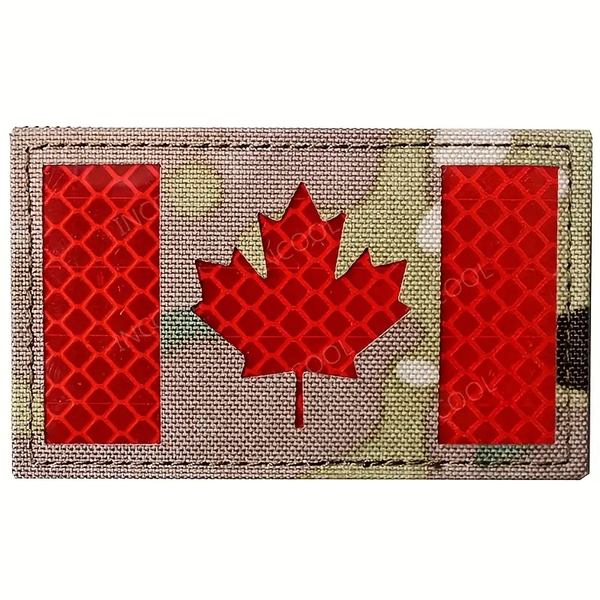 Canada Flag Maple Leaf IR Patch - Camo