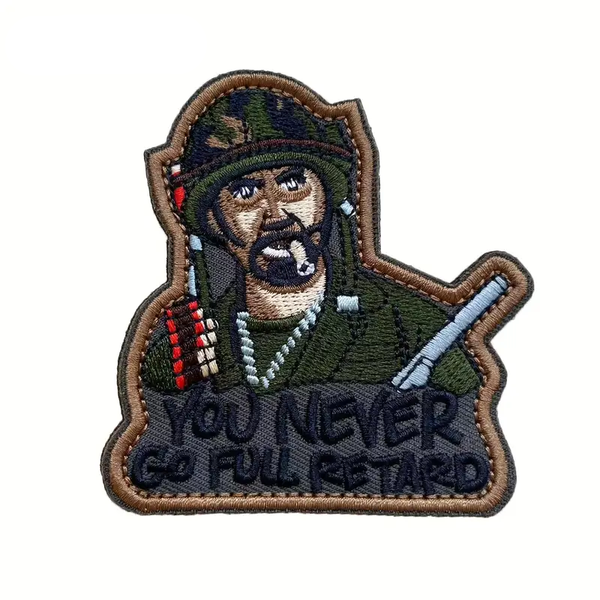 ACM Tropic Thunder Don't Go Full R*tard Embroidered Patch β Niagara ...
