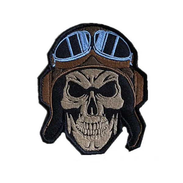 ACM Skull Pilot Embroidered Patch