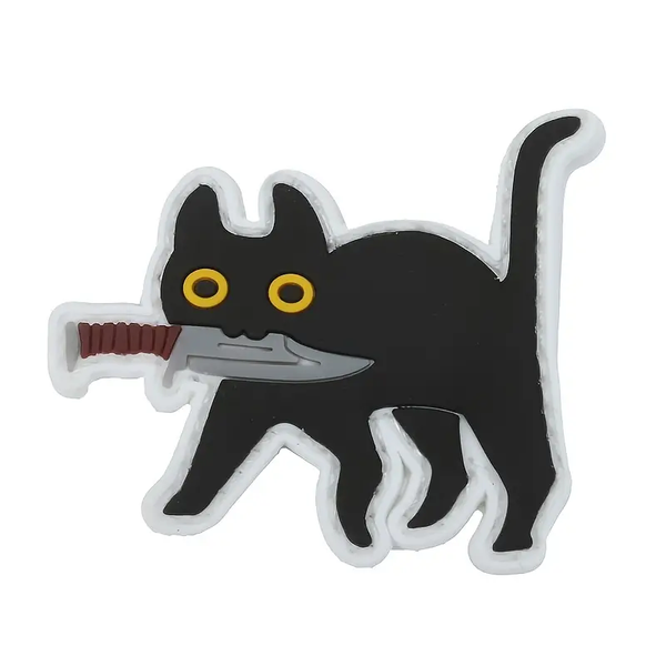 Murderous Cat with Knife Patch