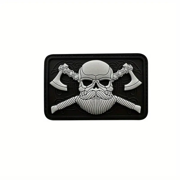 ACM Bearded Skull and Axes Patch