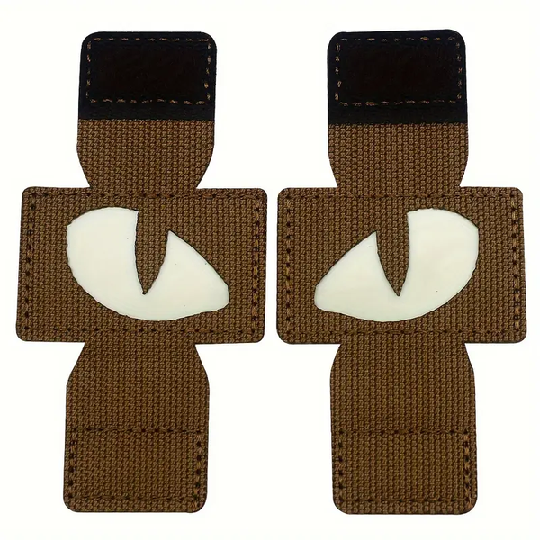 Cat's Eyes Glow in the Dark Patch - Brown