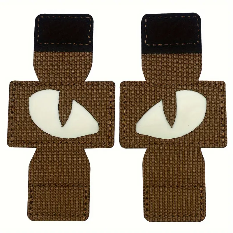 Cat's Eyes Glow in the Dark Patch - Brown