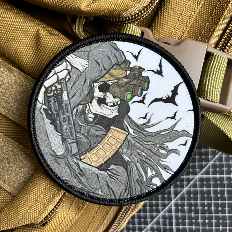 Bat Skull Warrior Patch