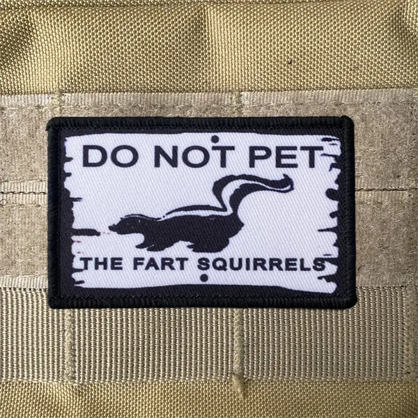 Do Not Pet the Fart Squirrel Patch