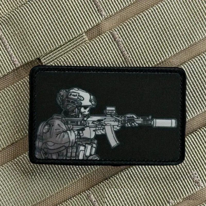 Tactical Soldier With Suppress AK Patch