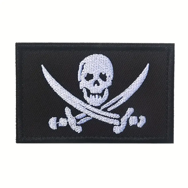 ACM Pirate and Crossed Sword Flag Patch