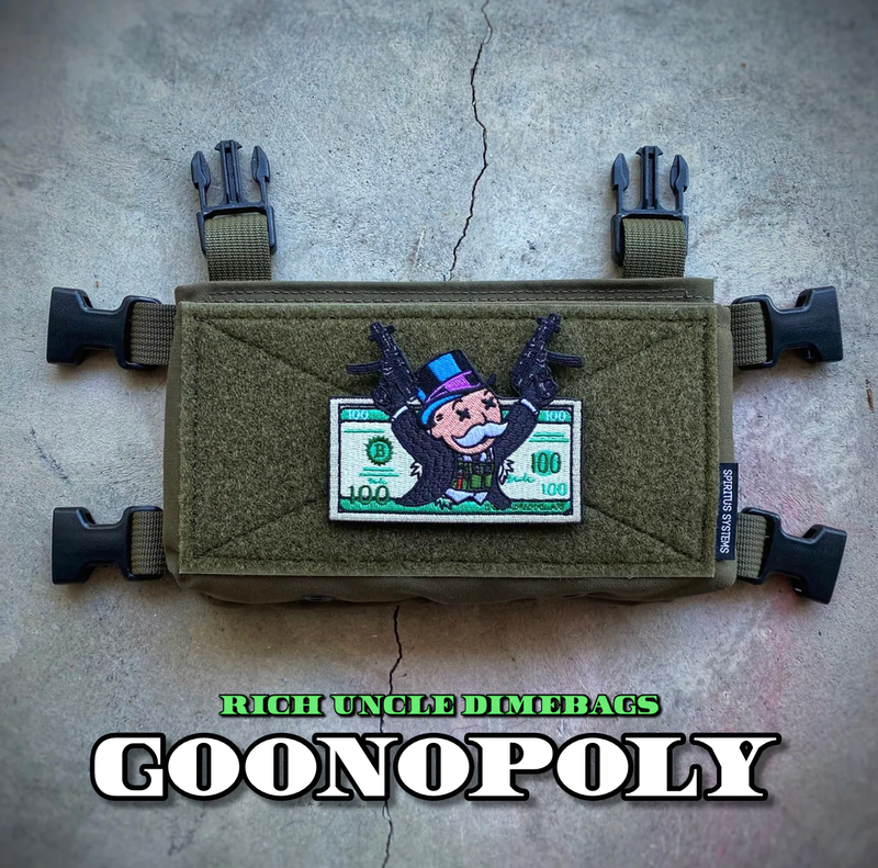 Dangerous Goods®️ Goonopoly Rich Oncle Dimebags MP5 Moral Patch